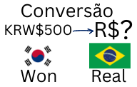 Conversão de 500 Wons para Reais. Cotação do Won Hoje.